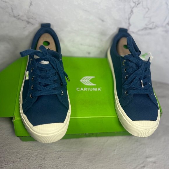 Cariuma OCA Low Blue Canvas Unisex Size 8.5 Women/7 Men NWT - Picture 3 of 6